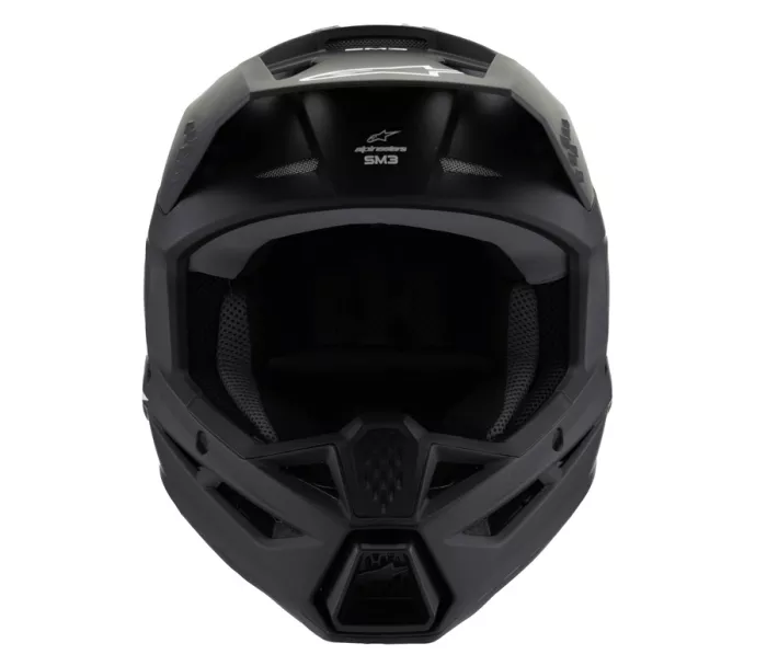 Dětská helma 2025 Alpinestars SM3 Solid black matt helmet
