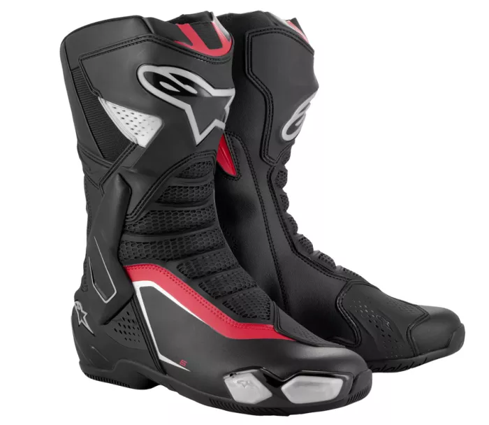 Boty na moto 2025 Alpinestars SMX-6 V3 black/silver/red