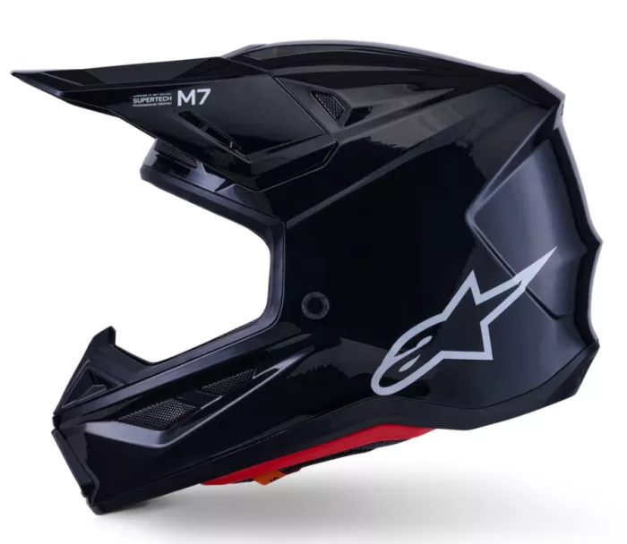 Helma na motokros 2026 Alpinestars SM7 Solid black glossy