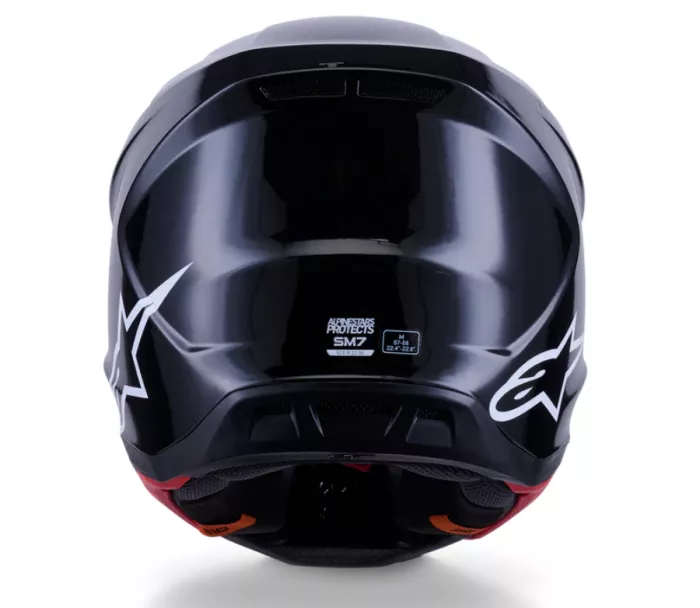 Helma na motokros 2026 Alpinestars SM7 Solid black glossy