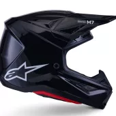 Helma na motokros 2026 Alpinestars SM7 Solid black glossy