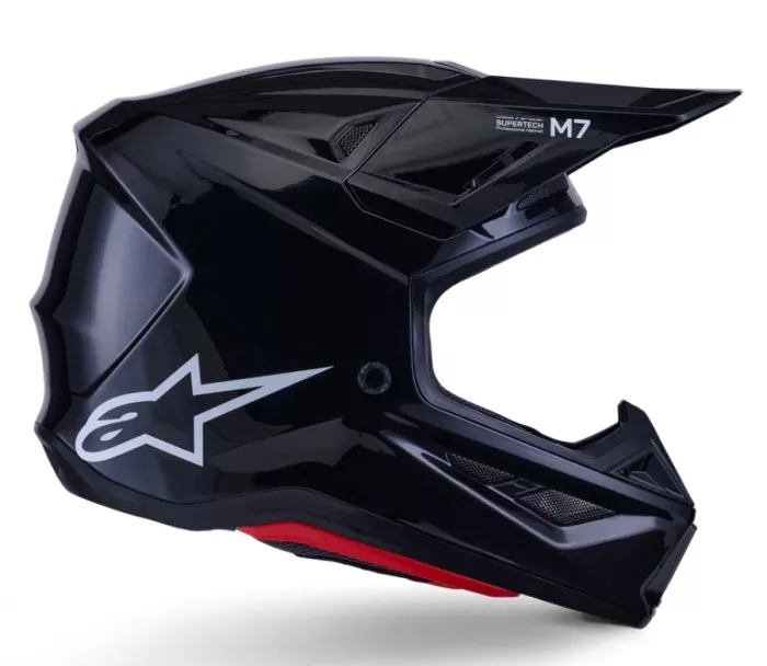 Helma na motokros 2026 Alpinestars SM7 Solid black glossy