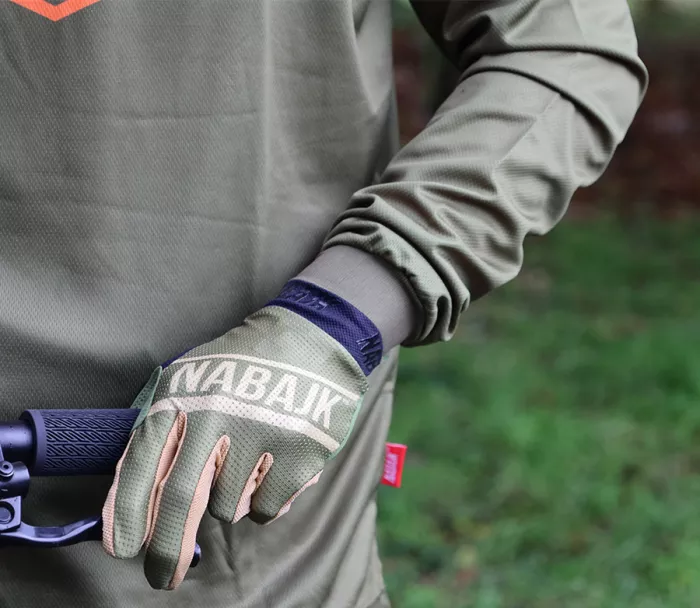 Rukavice na MTB Nabajk Snezkaa men khaki
