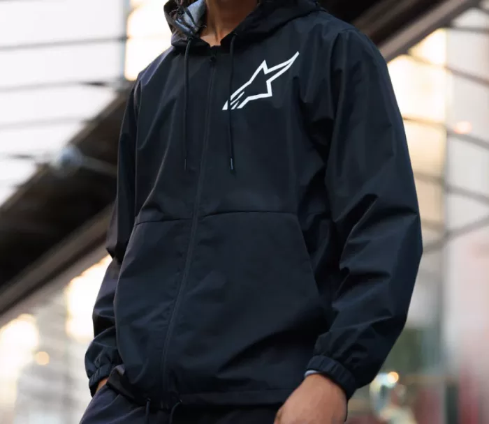 Bunda 2025 Alpinestars Speeder Chromium windbreaker black/white