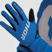 Motokrosové dětské rukavice Thor Ridemode Static blue