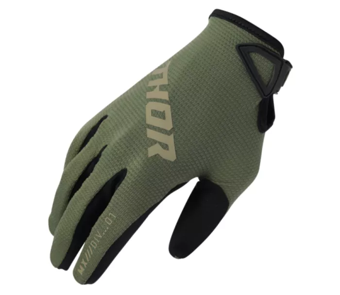 Motokrosové rukavice Thor Ridemode Static camo