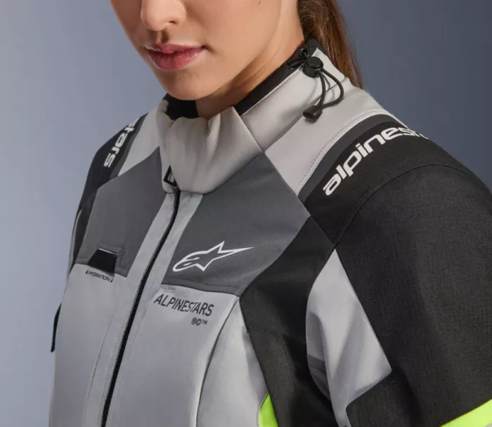 Dámská bunda 2026 Alpinestars Stella Andes V4 Drystar grey/black/yellow fluo