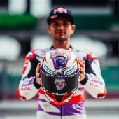 Závodní helma 2024 Alpinestars Supertech R10 Team black/carbon red/white glossy