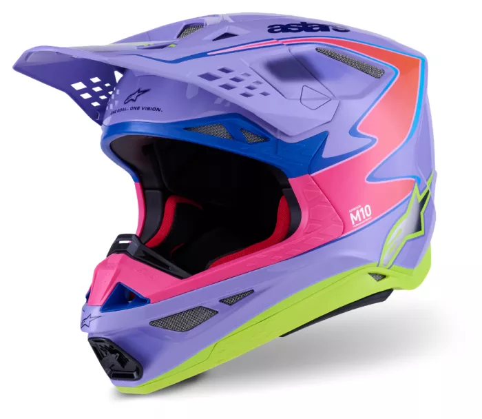 Helma na motokros 2026 Alpinestars Supertech M10 Jett Lawrence R01 purple/pink/yellow