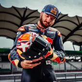 Integrální helma 2024 Alpinestars Supertech R10 Team black/carbon red fluo/dark blue matt