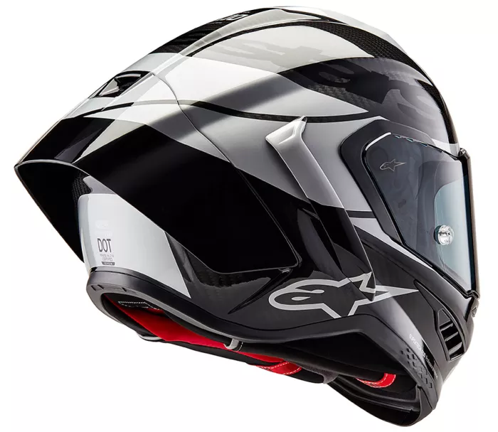 Helma na moto 2024 Alpinestars Supertech R10 Element black/carbon silver/black glossy