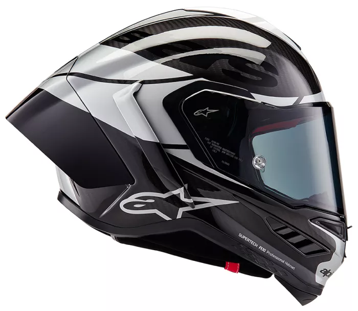 Helma na moto 2024 Alpinestars Supertech R10 Element black/carbon silver/black glossy