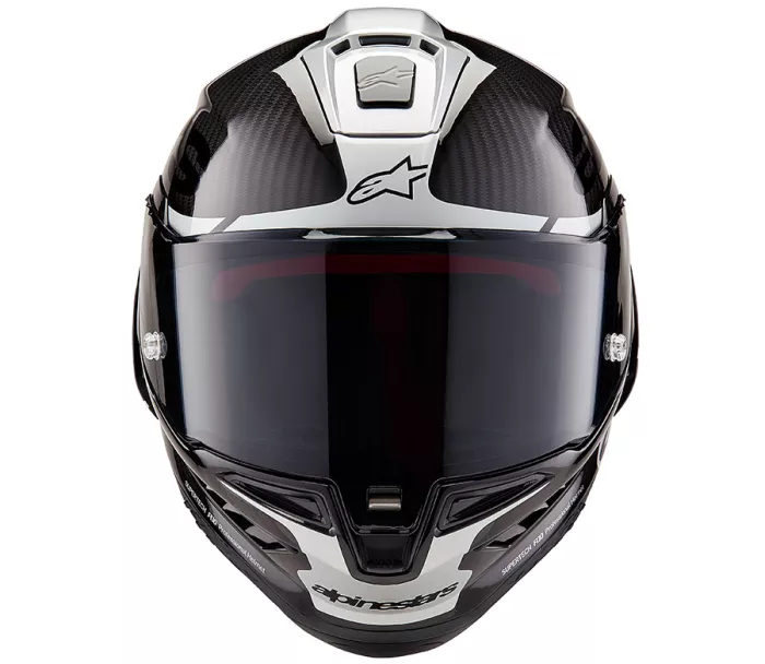Helma na moto 2024 Alpinestars Supertech R10 Element black/carbon silver/black glossy