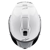 Závodní helma 2024 Alpinestars Supertech R10 Solid white glossy/black matt