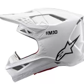 Motokrosová helma 2026 Alpinestars S-M10 Supertech Solid white/glossy