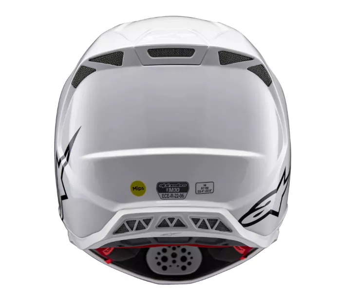 Motokrosová helma 2026 Alpinestars S-M10 Supertech Solid white/glossy