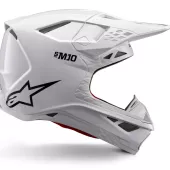 Motokrosová helma 2026 Alpinestars S-M10 Supertech Solid white/glossy