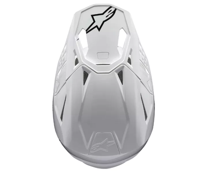 Motokrosová helma 2026 Alpinestars S-M10 Supertech Solid white/glossy