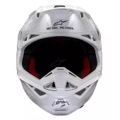 Motokrosová helma 2026 Alpinestars S-M10 Supertech Solid white/glossy