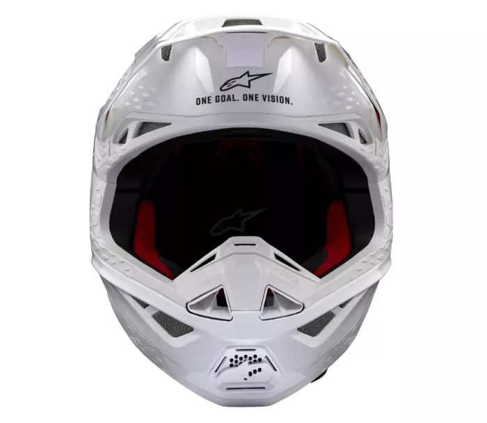 Motokrosová helma 2026 Alpinestars S-M10 Supertech Solid white/glossy