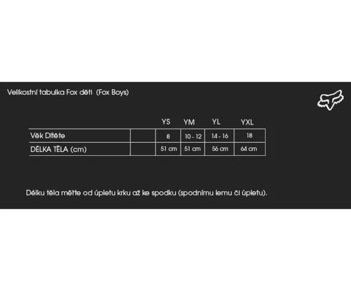 Dětské tričko Fox Absolute Ss Tee Black