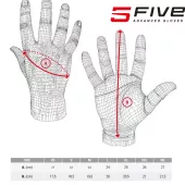 Rukavice na moto Five SF1 Evo black/fluo red