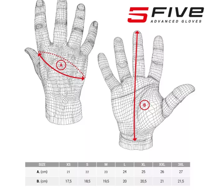 Rukavice na motorku Five Tricks black/red