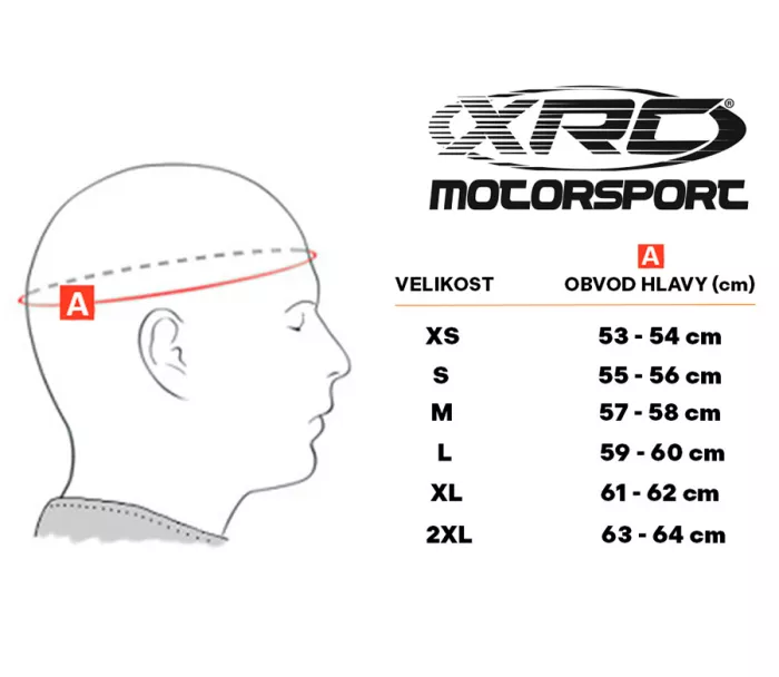 Helma na motorku XRC DROD black/red
