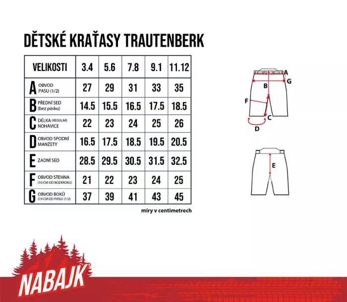 Kraťasy pro chlapce Nabajk Trautenberk khaki