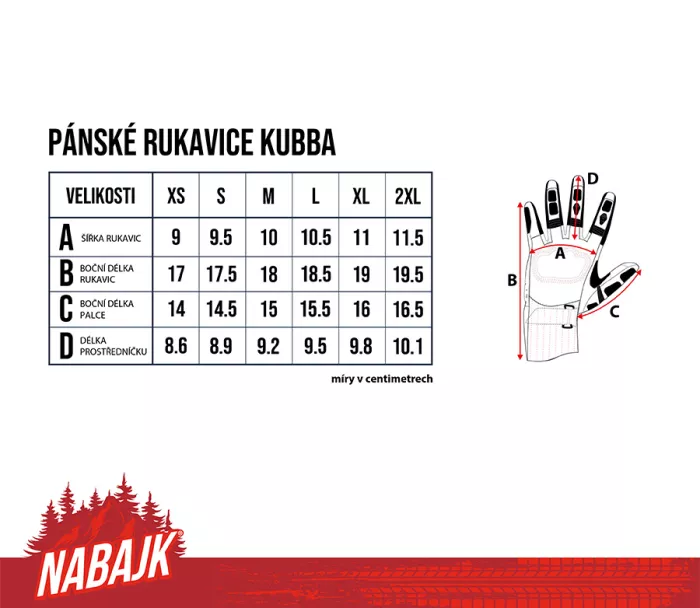Pánské rukavice Nabajk Kubba bronze