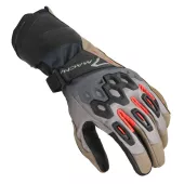 Rukavice na moto Macna Tanamax taupe/black/red men