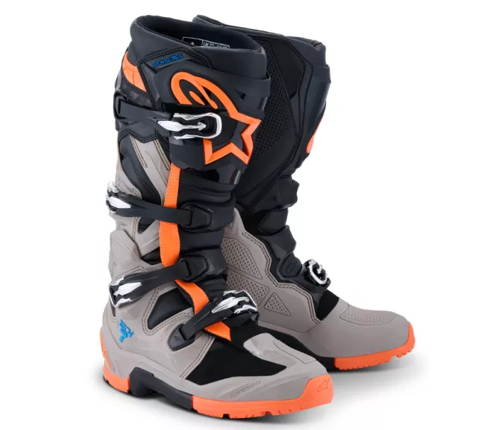 Motokrosové boty 2026 Alpinestars Tech 7 black/grey/orange