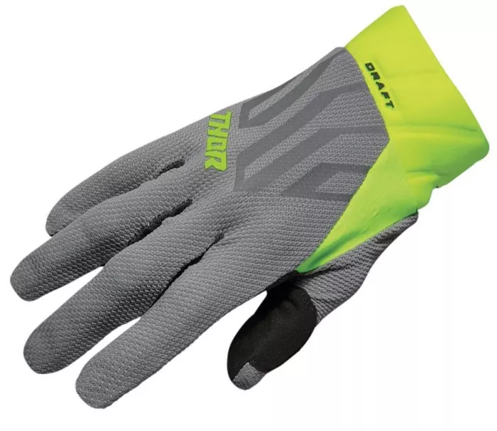 Rukavice na moto Thor Draft rukavice gray/acid