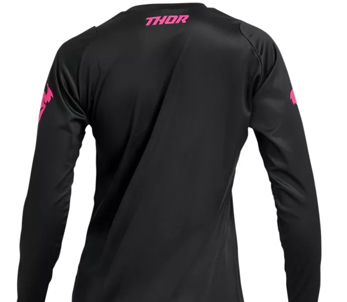 Dámský dres Thor Sector Minimal black/fluo pink
