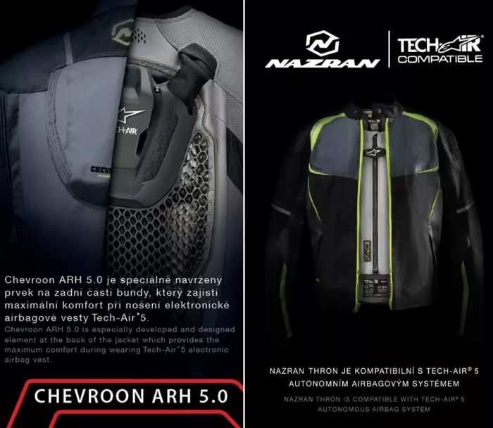 Bunda na motocykl Nazran Thron Tech-Air black/grey/fluo