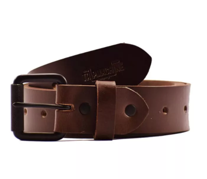 Trip Machine Belt Single Pin Tobacco Brown