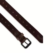 Trip Machine Belt Single Pin Tobacco Brown