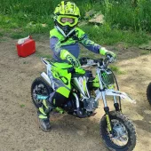 Dětské MX rukavice XRC MX Pablo Youth gloves fluo/grey