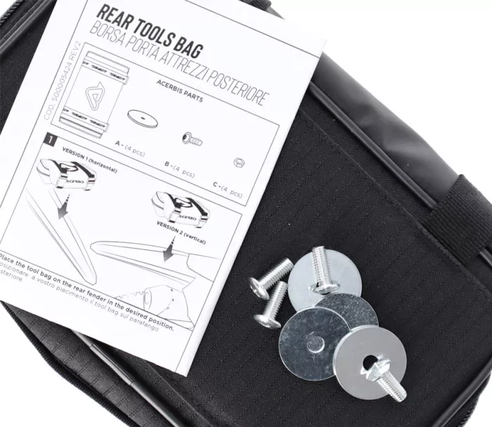 Acerbis Rear tools black/white bag