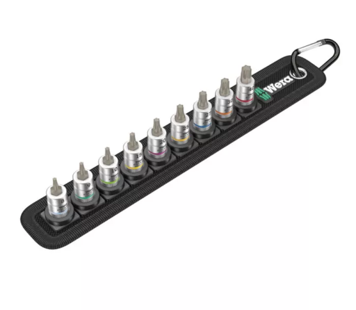WERA Socket belt with 1/4" drive Torx® socket bits
