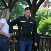 Bunda na motorku XRC TOURER AIR HLT Tech Air ready men jacket black/grey