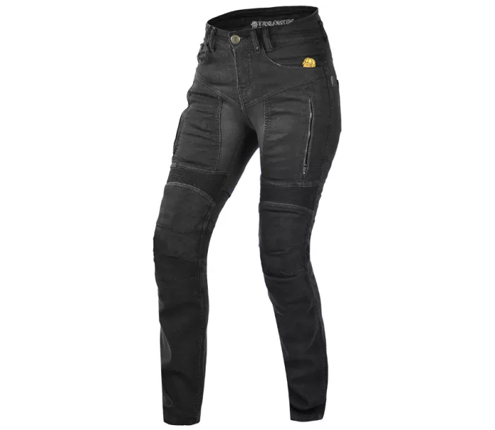 Dámské kevlarové džíny na moto Trilobite 661 Parado slim fit black level 2