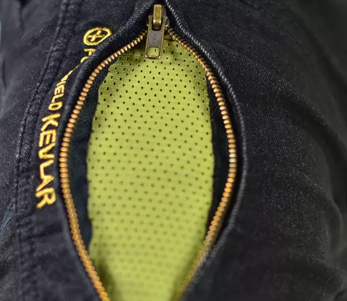 Dámské kevlarové džíny na moto Trilobite 661 Parado slim fit black level 2