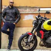 Džíny na moto Trilobite Fresco blue