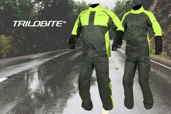 Pláštěnka Trilobite Raintec jacket men black/grey/yellow fluo