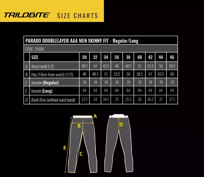 Pánské džíny na moto Trilobite Parado doublelayer AAA skinny fit black level 2