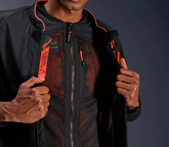 Bunda na moto 2025 Alpinestars Troop-Air Pro black/red fluo