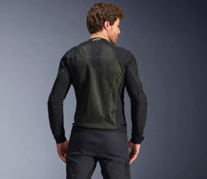 Pánská bunda 2025 Alpinestars Troop-Air dark black/fluo yellow