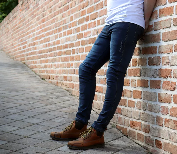 Pánské džíny na moto Trilobite Uptown skinny fit monolayer AAA blue