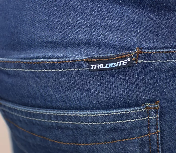 Pánské džíny na moto Trilobite Uptown skinny fit monolayer AAA blue